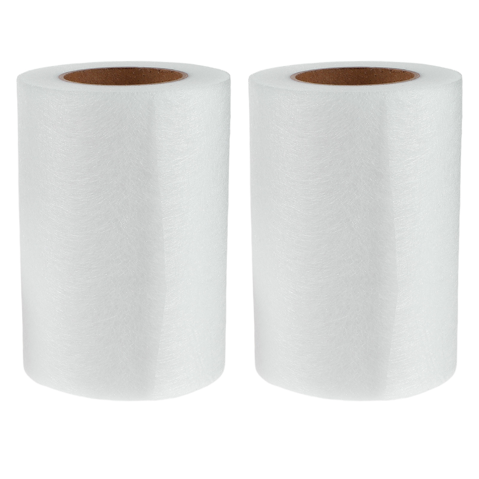 Interfacing Iron On - 2 Rollen Dubbelzijdig Fusible Interfacing Wit