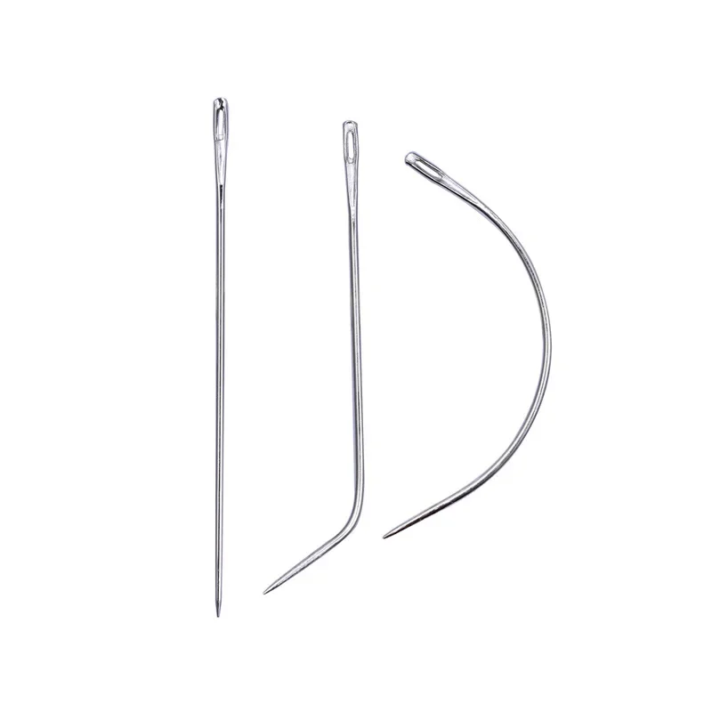 Leather Needle Heavy - Heavy Duty handnaaldenset, lederen hand, gebogen
