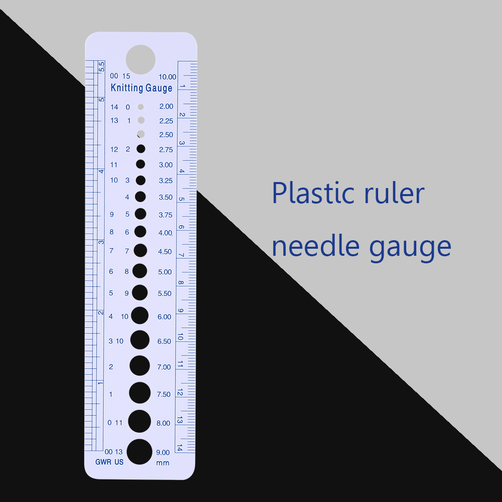 Sewing Necessities - Quilten Patchwork Liniaal Plastic Breinaald Gauge