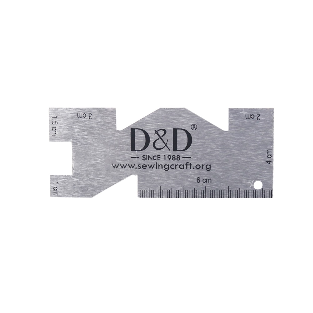 Sewing Gauge Ruler - Metalen Meetmeter Quiltliniaal Hoge Kwaliteit Hand