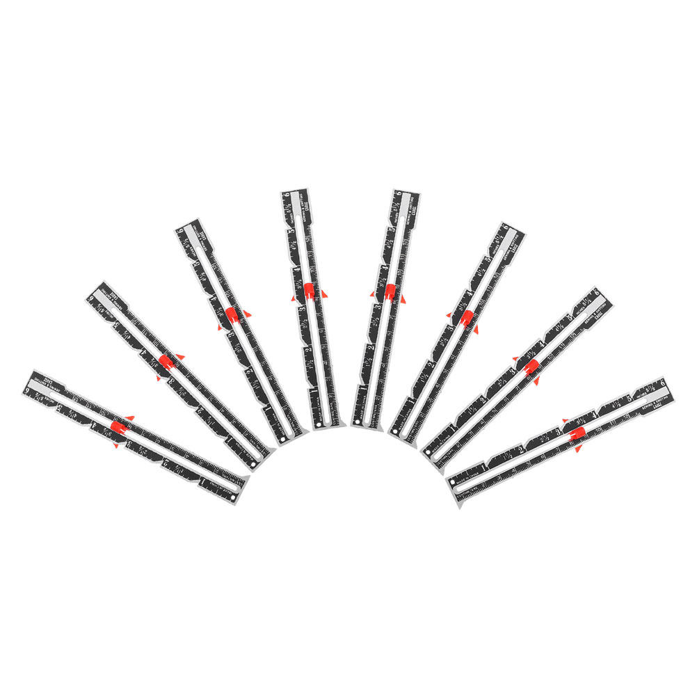 Sewing Gauge Ruler - 8-delige professionele naaimeetliniaalset met parallelle lijnontwerp,