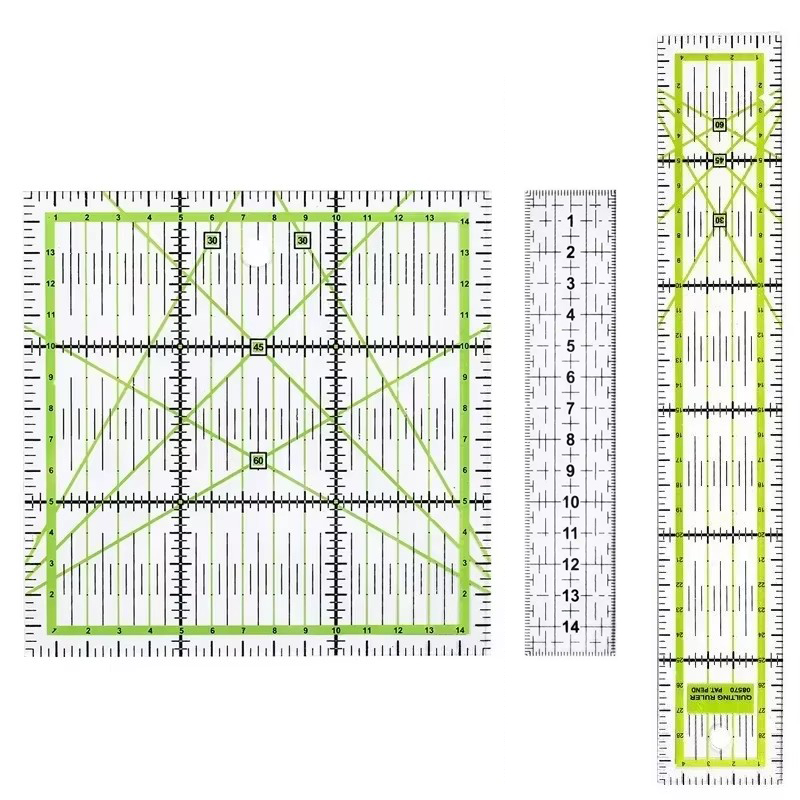 Sewing Gauge Ruler - 1/2 Stuks 15 Cm Quilten Patchwork