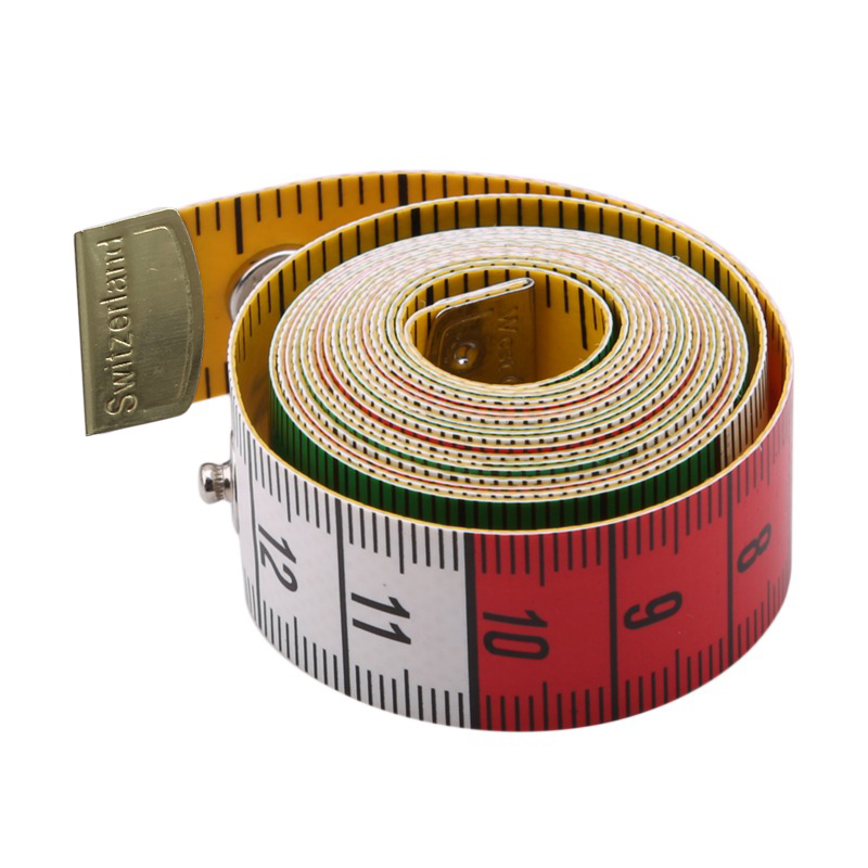 Sewing Gauge Ruler - 1.5M Zachte Meetlint Kledingmaatlint Met Drukknopen