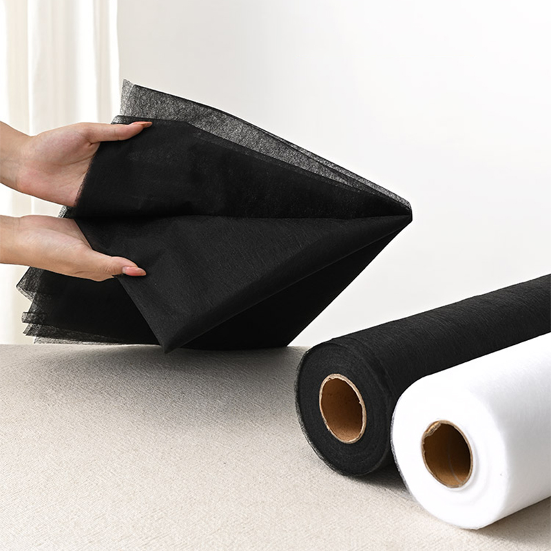Interfacing Iron On - 1x1M Zwart Wit dubbelzijdig Interlining Lijm