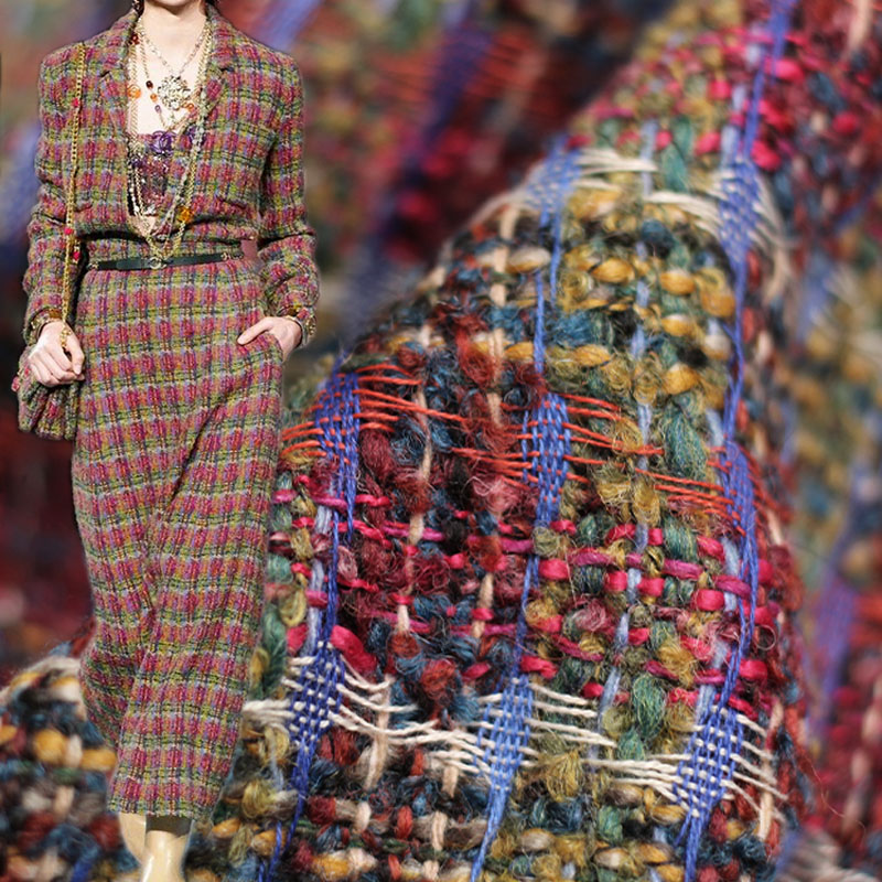 Rood/Groen Rooster Wol Garenge - Sewing Tweed recensie en prijs