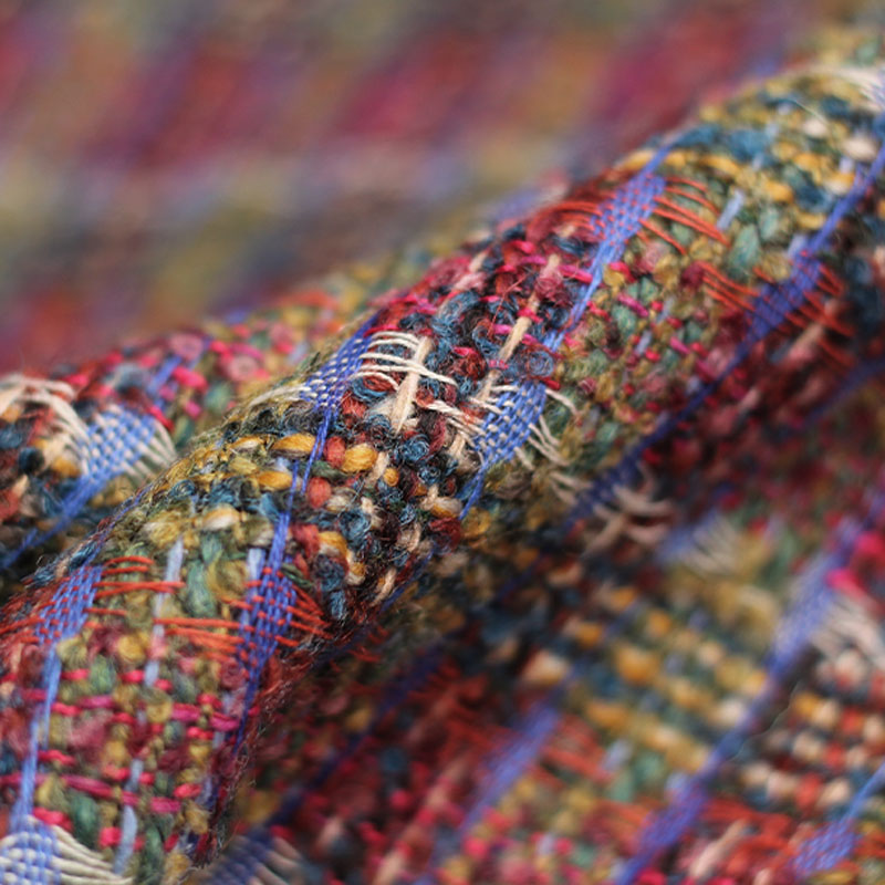 Rood/Groen Rooster Wol Garenge - Sewing Tweed recensie en prijs