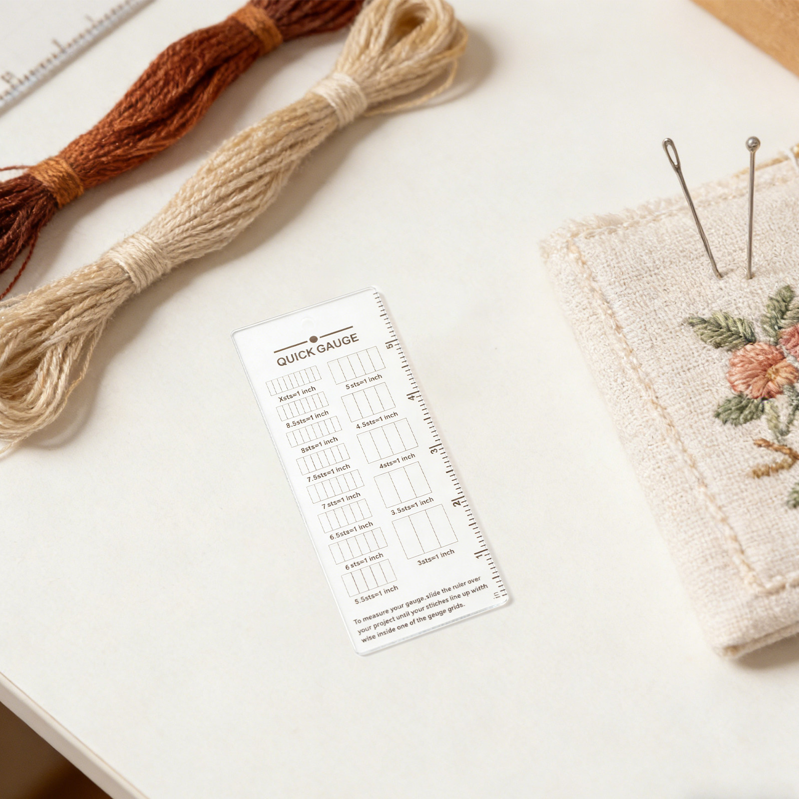 2 stuks breimeter liniaal acry - Sewing Gauge Ruler recensie en prijs