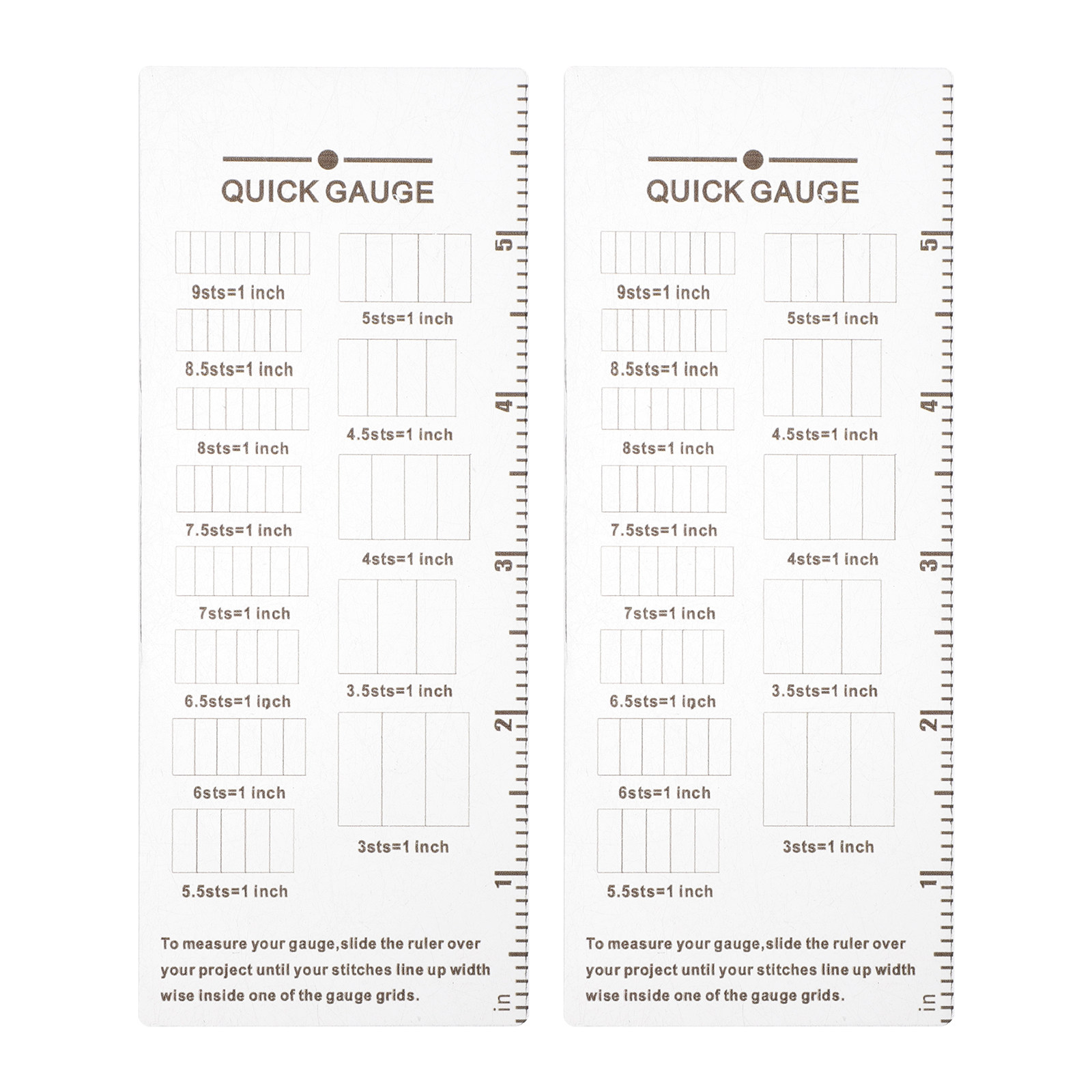 2 stuks breimeter liniaal acry - Sewing Gauge Ruler recensie en prijs