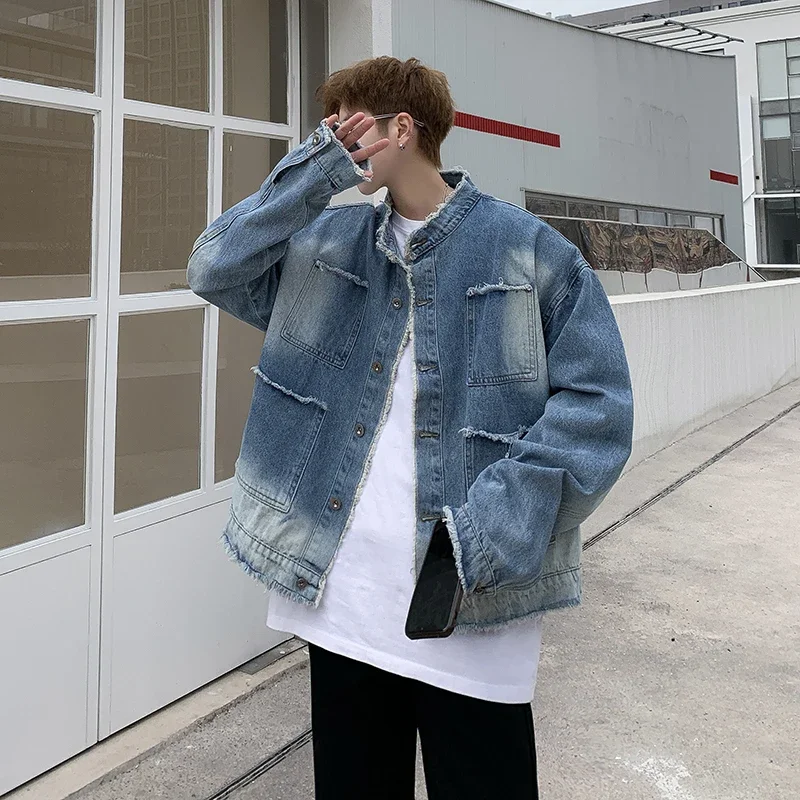 Amerikaanse Retro Hip Pop Raw  - Sewing Jackets recensie en prijs