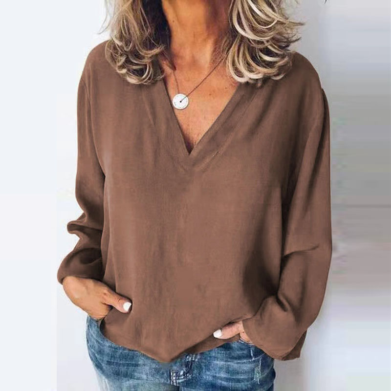 Damesshirt met stiksels, losse - Sewing V recensie en prijs