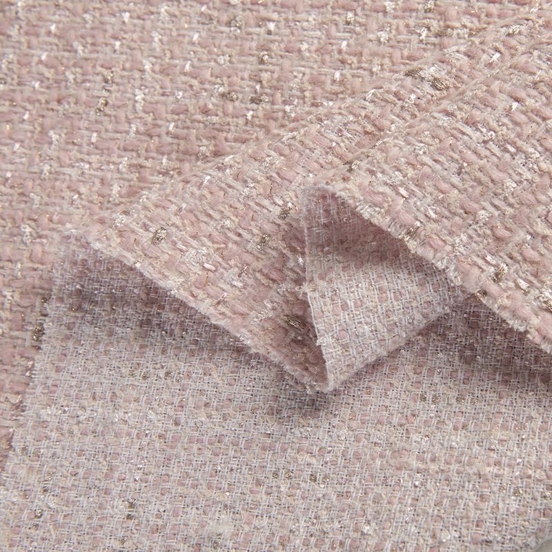 Beige kleur en gouddraad garen - Sewing Tweed recensie en prijs