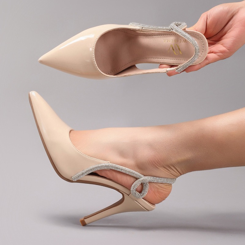 Sexy Lakleer Puntschoen Sandal - Elastic Waistband Roll recensie en prijs