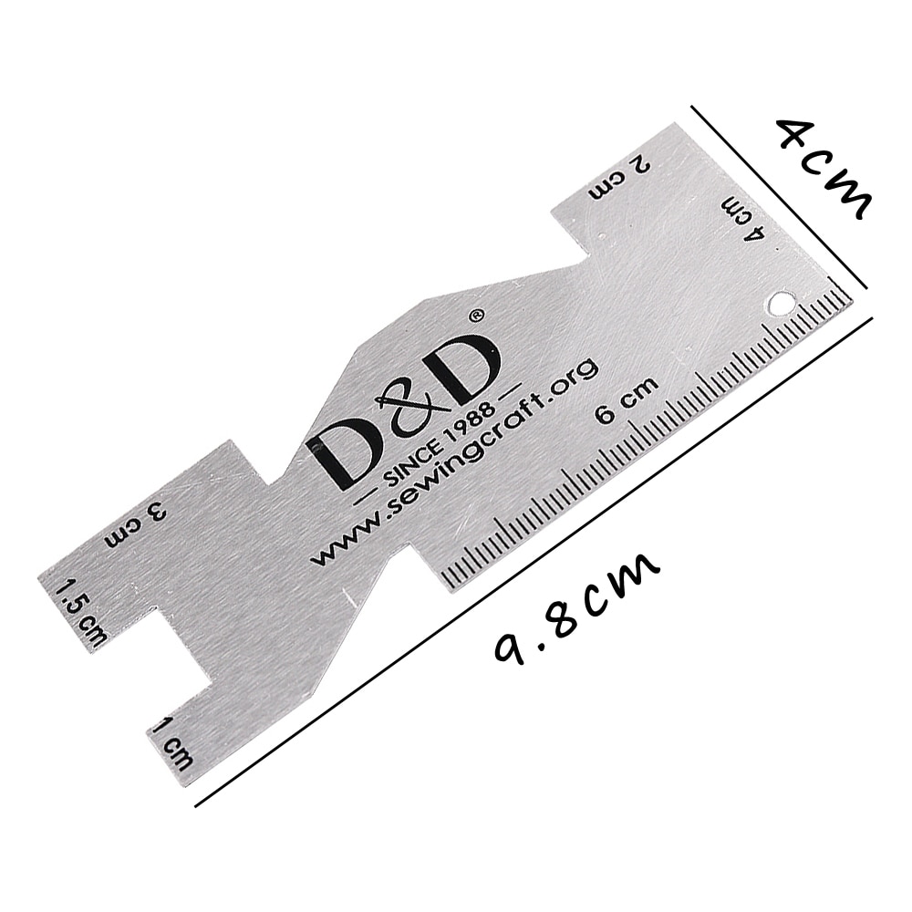 Metalen Meetmeter Quiltliniaal - Sewing Gauge Ruler recensie en prijs