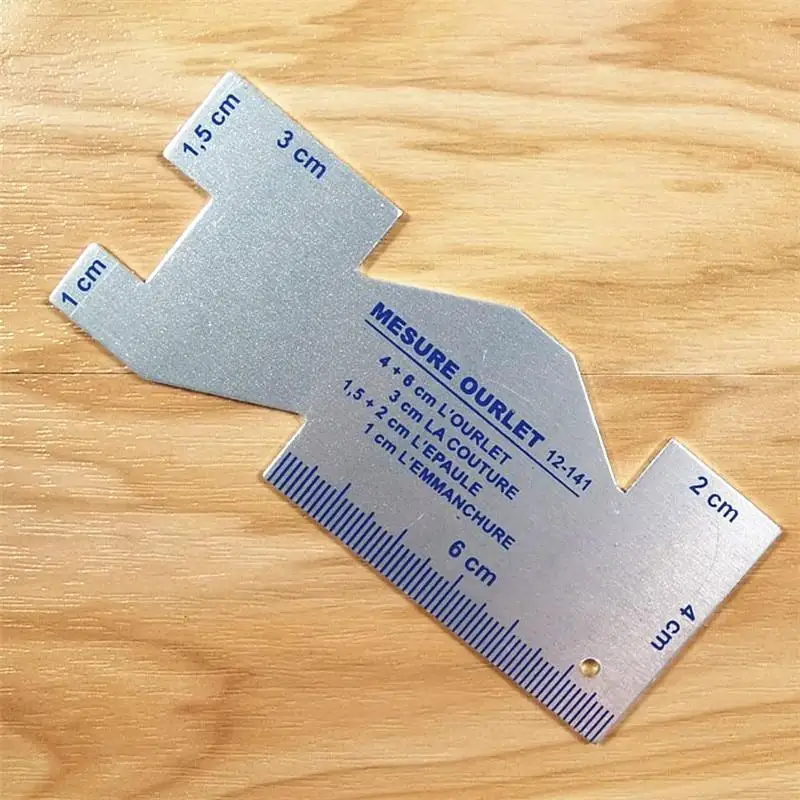 Stoffenmarkering Op maat Krijt - Sewing Gauge Ruler recensie en prijs