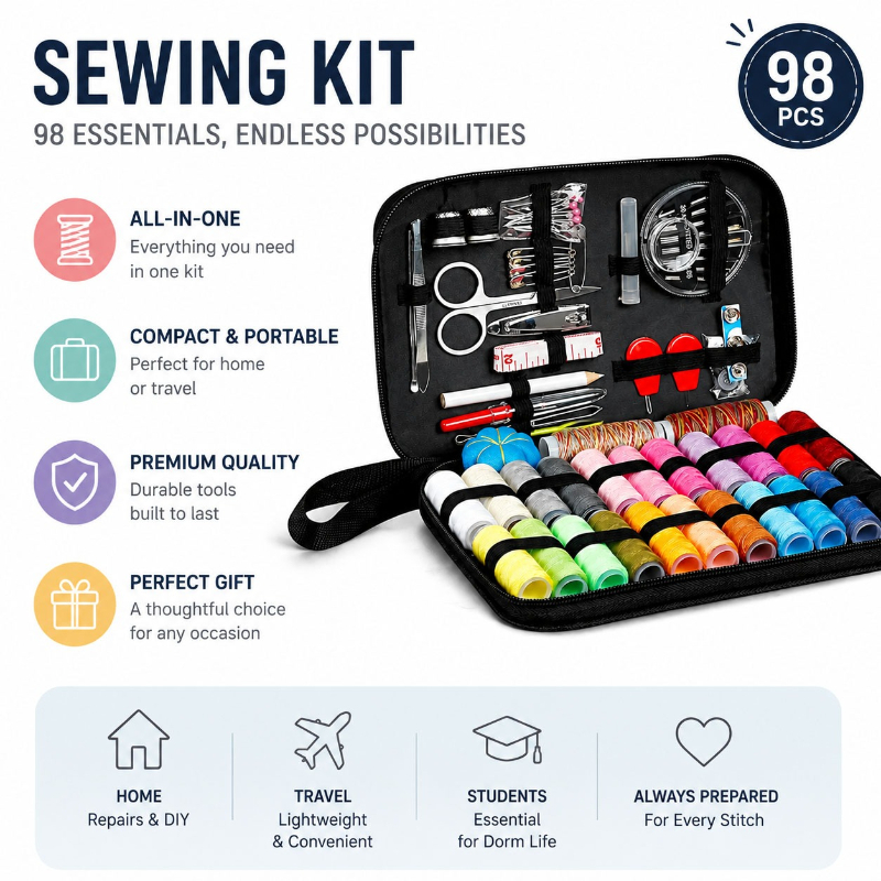 68/98-delige naaigereedschapse - Sewing Necessities recensie en prijs