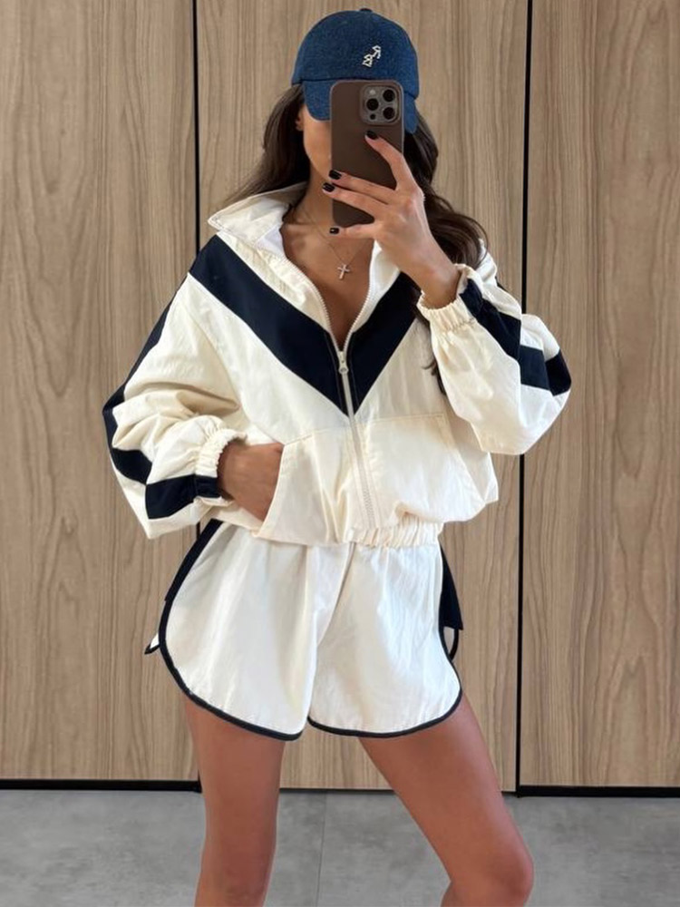 Contrast Shorts Tweedelige Set - Sewing Jackets recensie en prijs