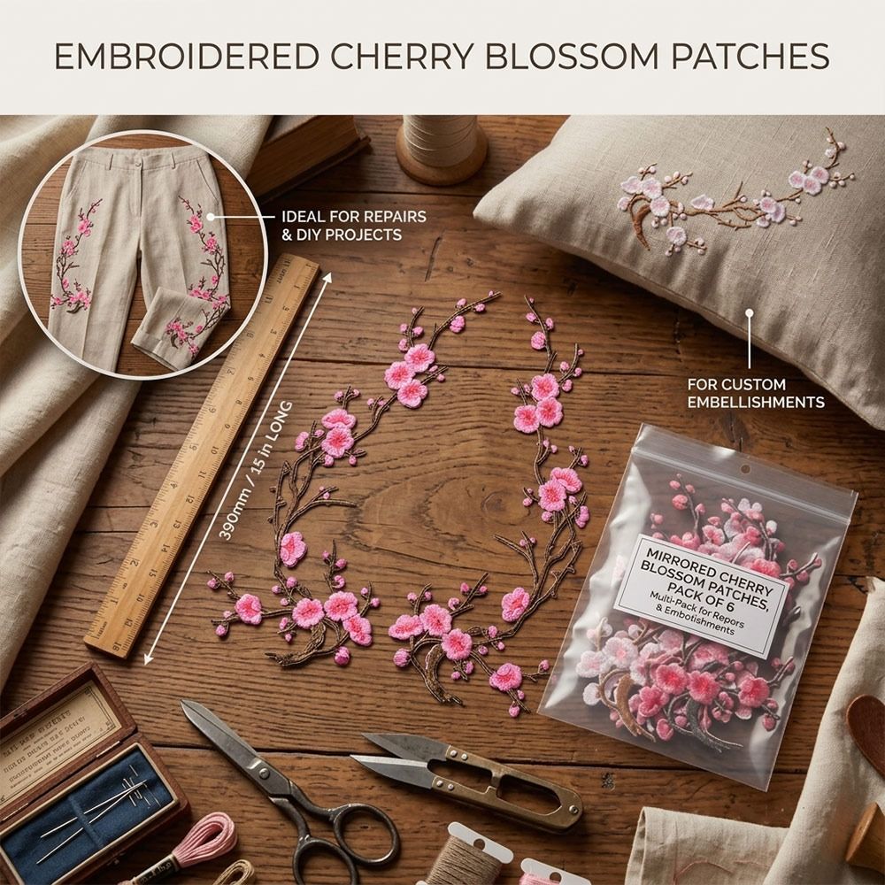 DIY Kersenbloesem Strijkapplic - Textile For Sewing recensie en prijs