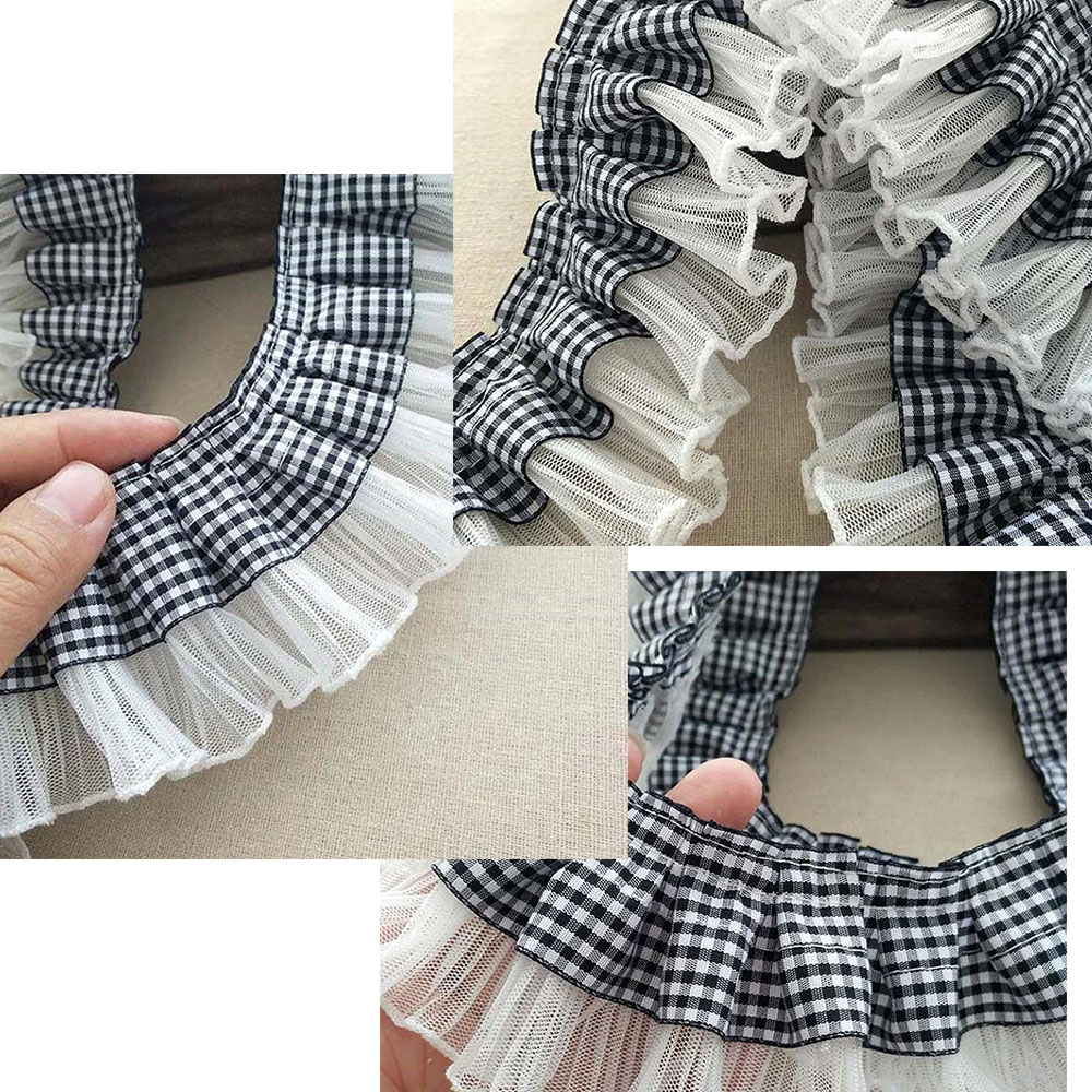 7CM Brede Plaid Geplooide Doek - Textile And Sewing Supply recensie en prijs