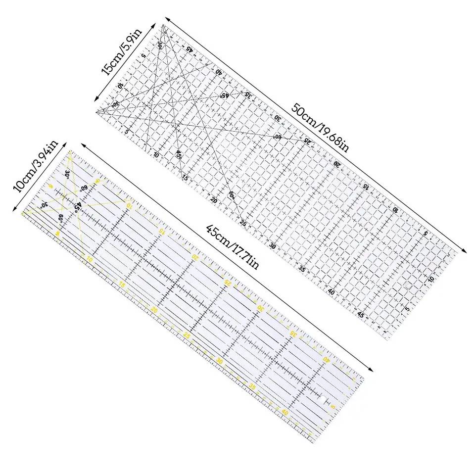 Fenrry Multisize Acryl Patchwo - Sewing Gauge Ruler recensie en prijs